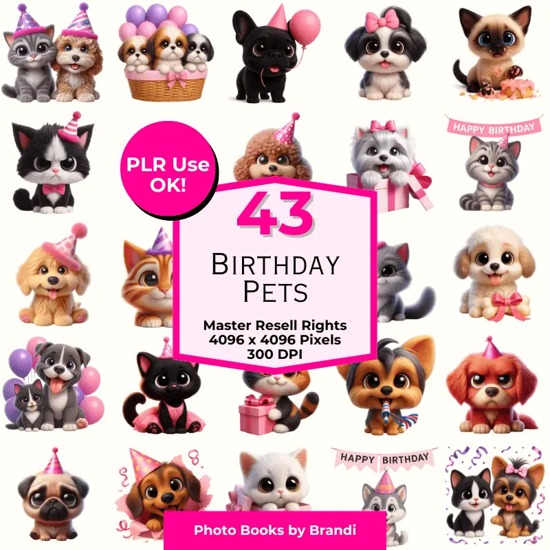 Mockup for Birthday Pets