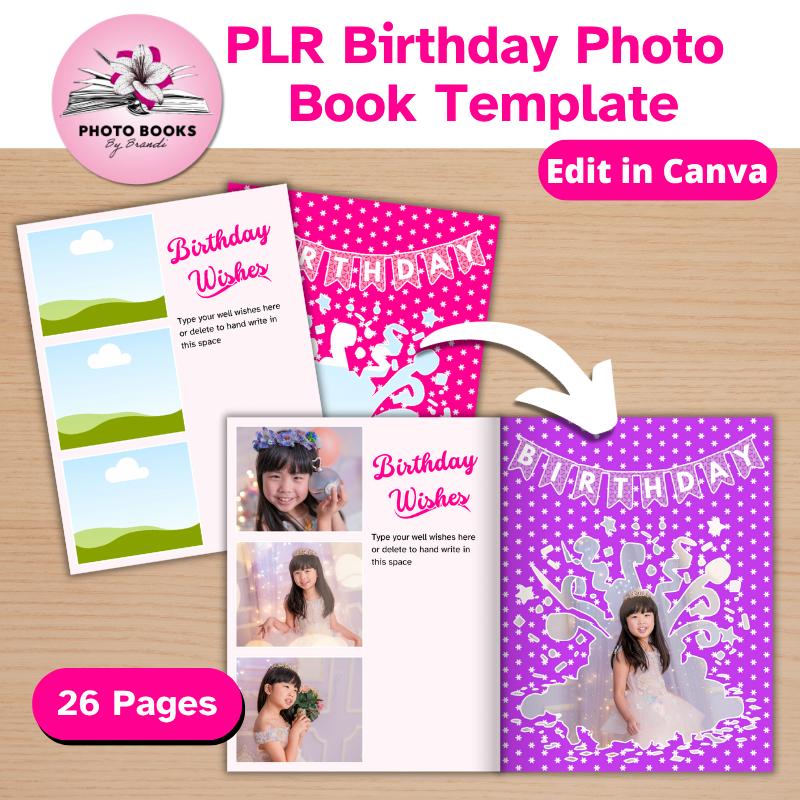 PLR Birthday Photo Book Listing – Brandi