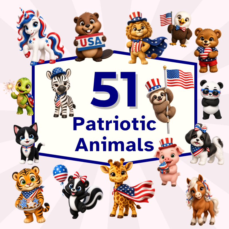 Patriotic Animal Mockups (2)