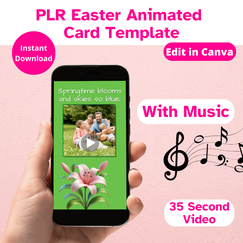 PLR Easter Animated Card Template
