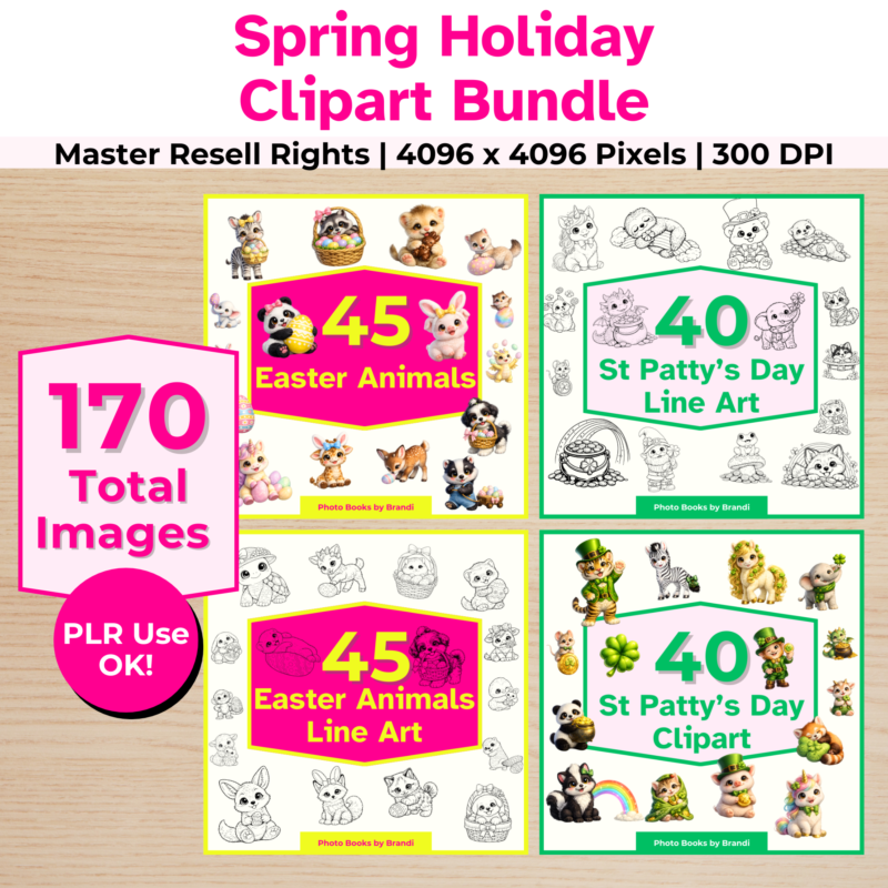 Spring Holiday Clipart Bundle - Master Resale Rights