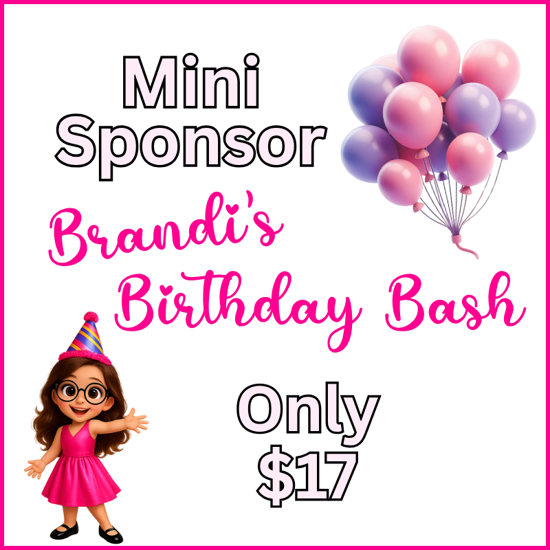 Brandi's Birthday Bash Mini Sponsor
