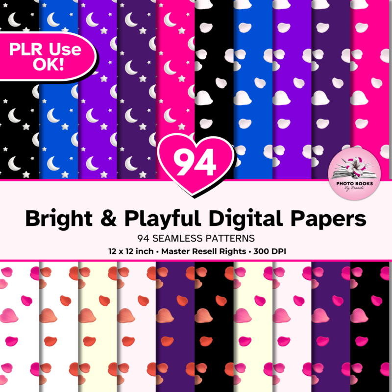 Bright & Playful Digital Papers (3)